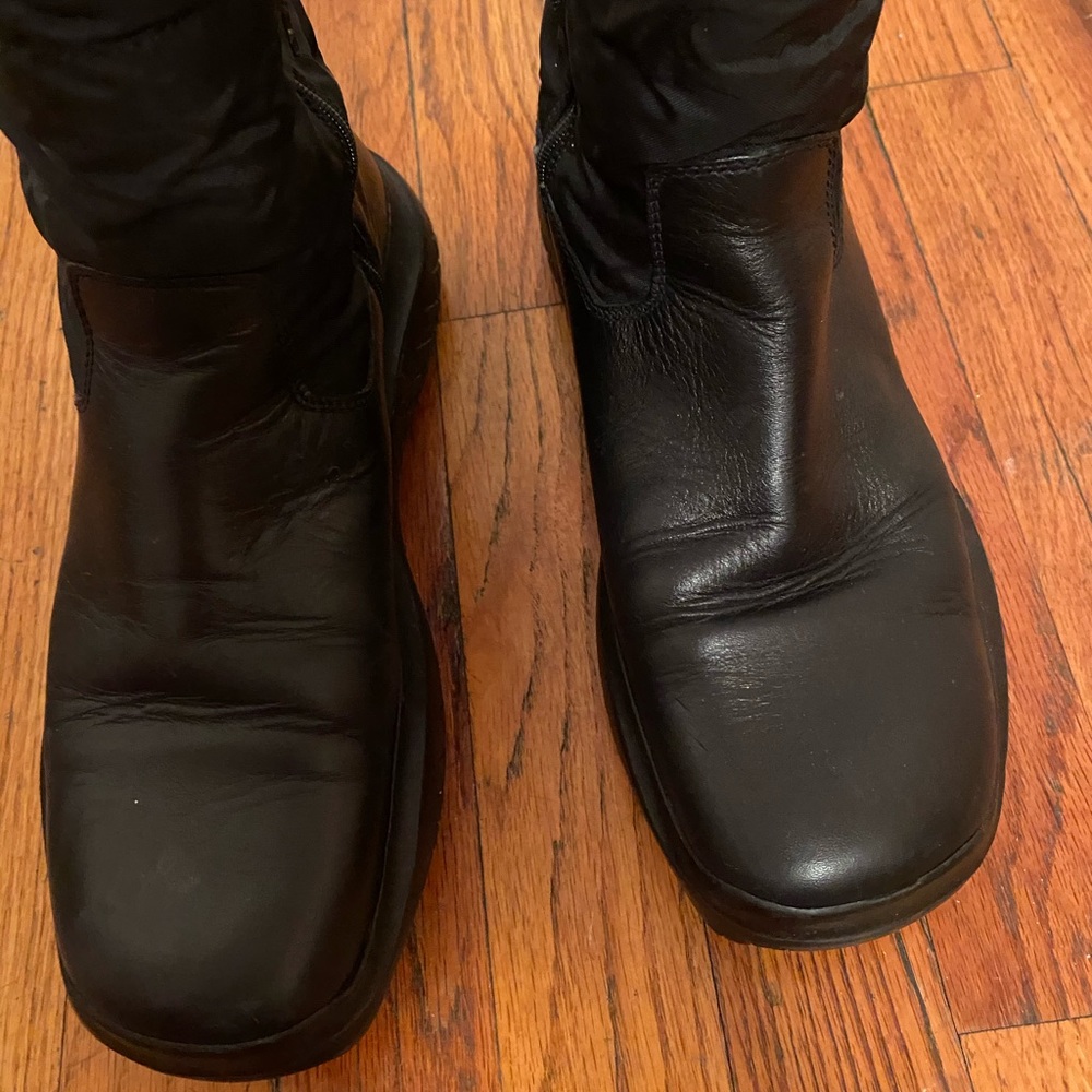 Prada Sport 💯 Auth calf lthr boots Sz 40/10 - Picture 10 of 15